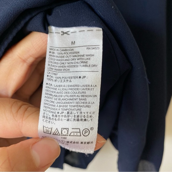 Banana Republic Ruffle Square Neck Tank Blue - Picture 4 of 7